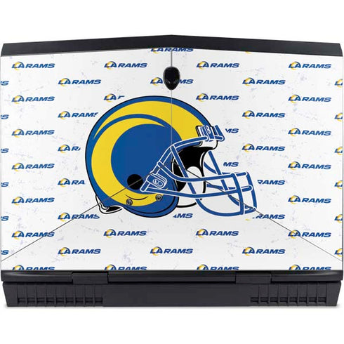 NFL Los Angeles Rams White Logo Blast Dell Alienware Skin